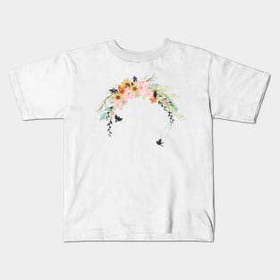 Earth Day Floral Splash Kids T-Shirt